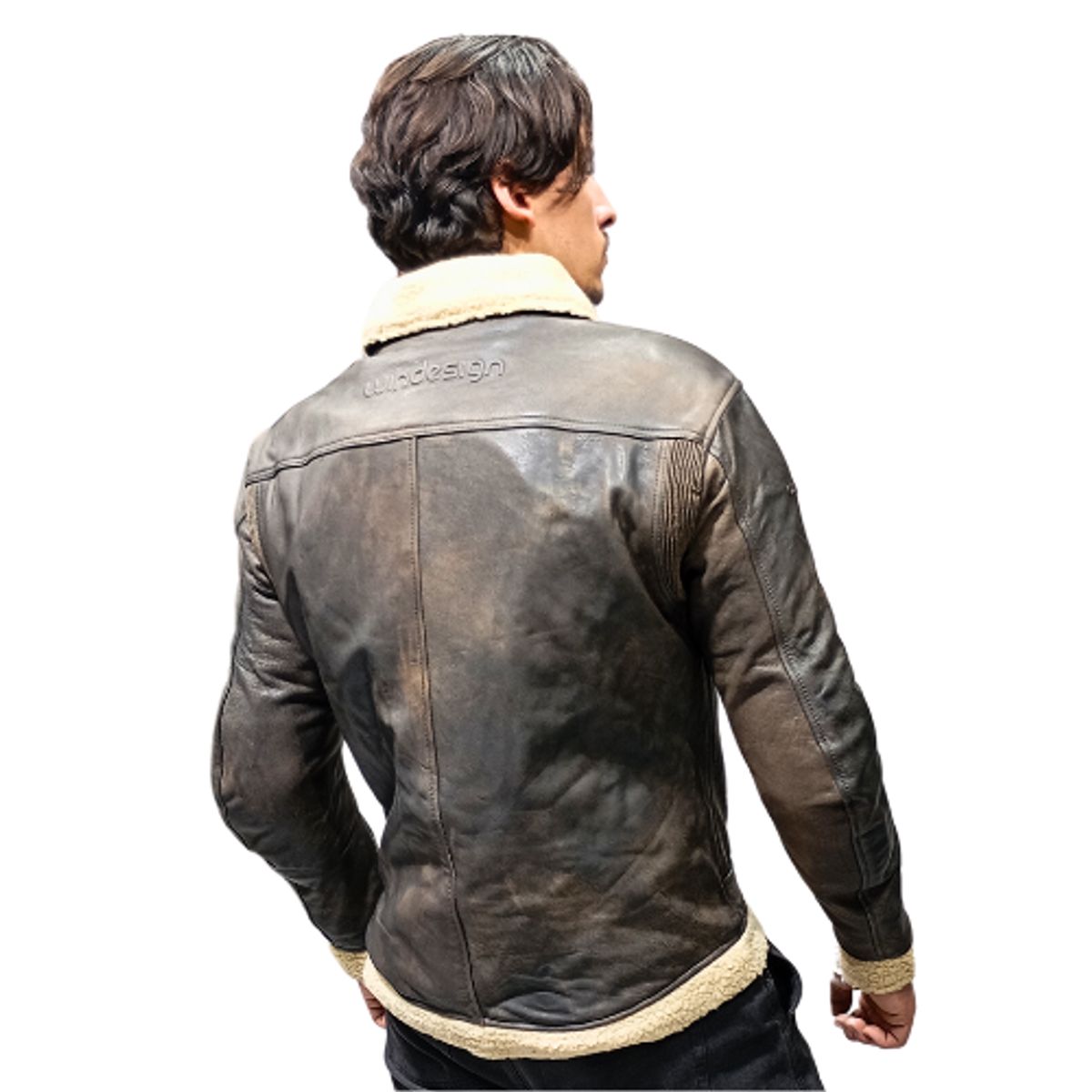 WINDESIGN - Chaqueta Moto Cuero Chiporro
