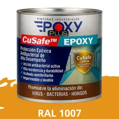 EPOXY - PINTURA PISOS ALTO TRÁFICO – CuSafe Pisos Pro – Epóxica 1K Antibact. 1L