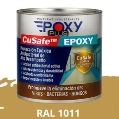 EPOXY - PINTURA PISOS ALTO TRÁFICO – CuSafe Pisos Pro – Epóxica 1K Antibact. 1L
