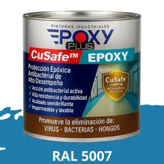 EPOXY - PINTURA PISOS ALTO TRÁFICO – CuSafe Pisos Pro – Epóxica 1K Antibact. 1L