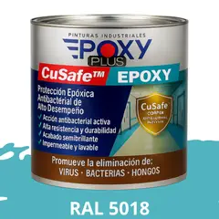 EPOXY - PINTURA PISOS ALTO TRÁFICO – CuSafe Pisos Pro – Epóxica 1K Antibact. 1L