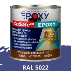 EPOXY - PINTURA PISOS ALTO TRÁFICO – CuSafe Pisos Pro – Epóxica 1K Antibact. 1L