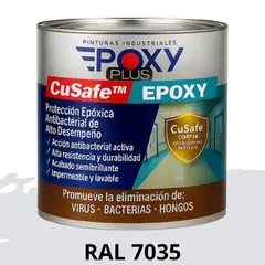 EPOXY - PINTURA PISOS ALTO TRÁFICO – CuSafe Pisos Pro – Epóxica 1K Antibact. 1L