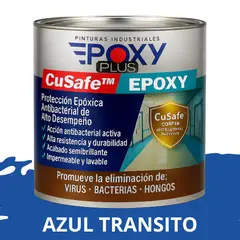 EPOXY - PINTURA PISOS ALTO TRÁFICO – CuSafe Pisos Pro – Epóxica 1K Antibact. 1L