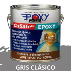 EPOXY - PINTURA PISOS ALTO TRÁFICO CuSafe Pisos Pro Epóxica 1K Antibact 4L
