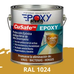 EPOXY - PINTURA PISOS ALTO TRÁFICO CuSafe Pisos Pro Epóxica 1K Antibact 4L