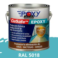 EPOXY - PINTURA PISOS ALTO TRÁFICO CuSafe Pisos Pro Epóxica 1K Antibact 4L