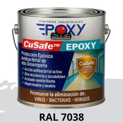 EPOXY - PINTURA PISOS ALTO TRÁFICO CuSafe Pisos Pro Epóxica 1K Antibact 4L