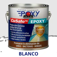 EPOXY - PINTURA PISOS ALTO TRÁFICO CuSafe Pisos Pro Epóxica 1K Antibact 4L