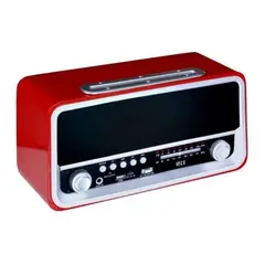 IRT - Radio Bluetooth Portátil Retro Usb Am Fm Rojo