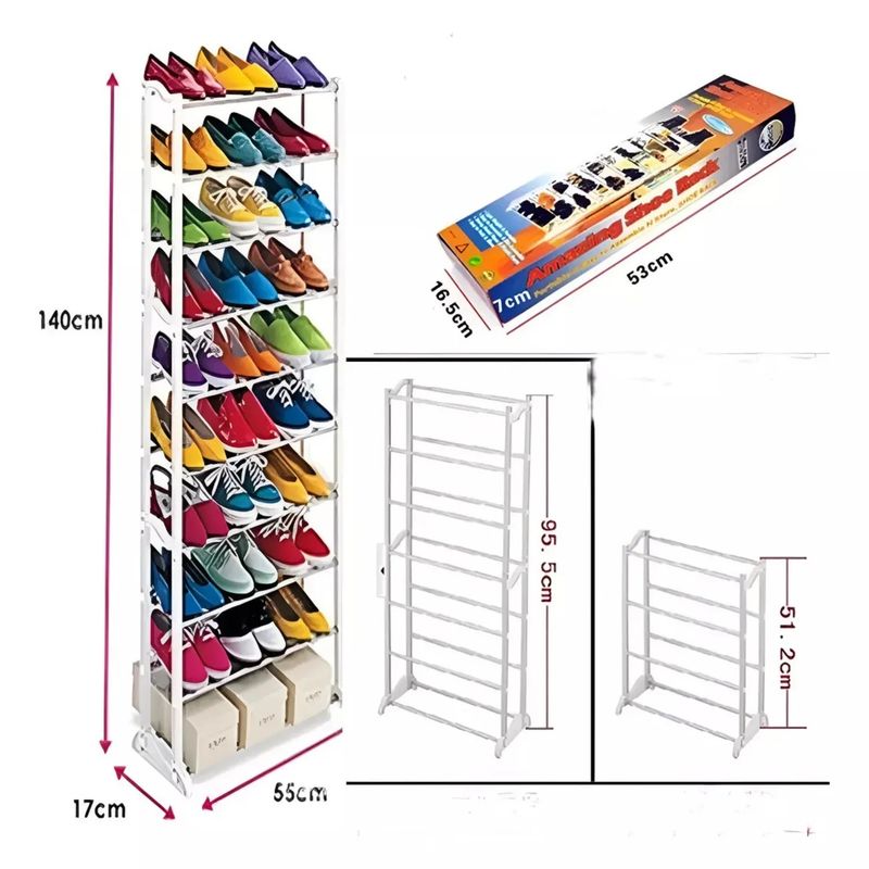 MOVI - Organizador de Zapatos para 36 Pares de 10 niveles.