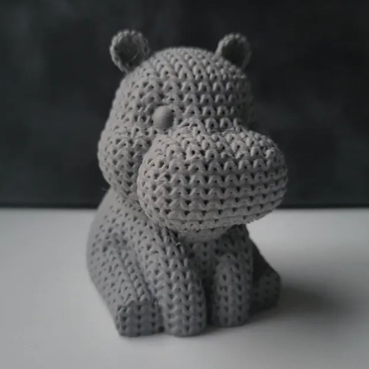 GENERICO - Mini figura - Hipopótamo estilo tejido