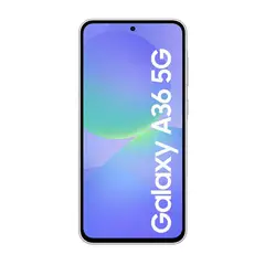 SAMSUNG - Galaxy A36 5G 128GB 6GB RAM Blanco Cámara 50MP OIS Pantalla AMOLED 120Hz Batería 5000mAh