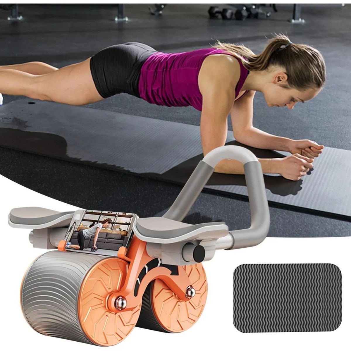 MOVI - Rueda Abdominal de Doble Rueda con Rebound