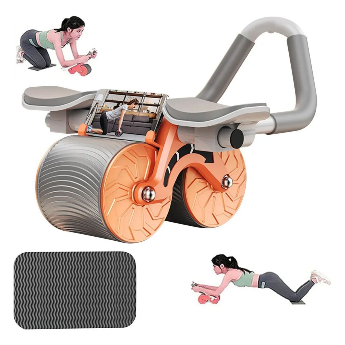 MOVI - Rueda Abdominal de Doble Rueda con Rebound