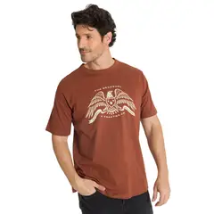 CAT - Polera Manga Corta Hombre Roam Free Terracota