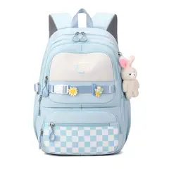 GENERICO - Mochila Escolar Para Niña Adolescente Estudia Con Colgante