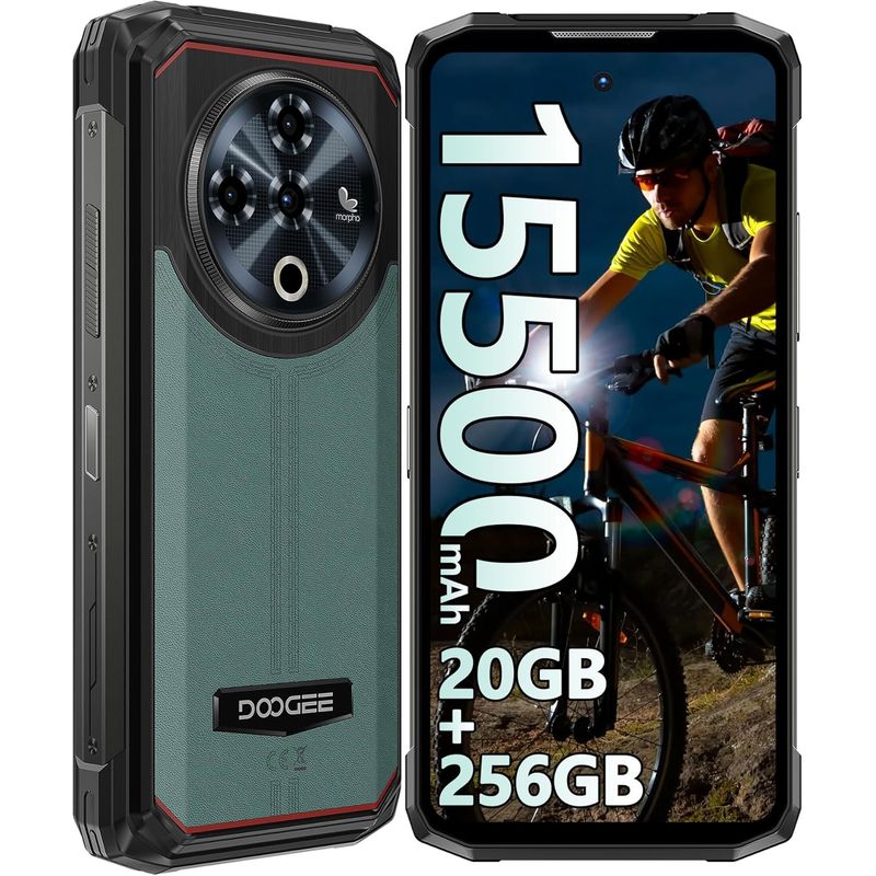 DOOGEE - Doogee Fire 6 Power Celular 20GB+256GB 15500mAh Smartphone-verde