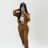 Conjunto Buzo + Polerón Para Mujer Con Capucha Algodon