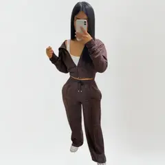 DESIGNERS - Conjunto Buzo + Polerón Para Mujer Con Capucha Algodon