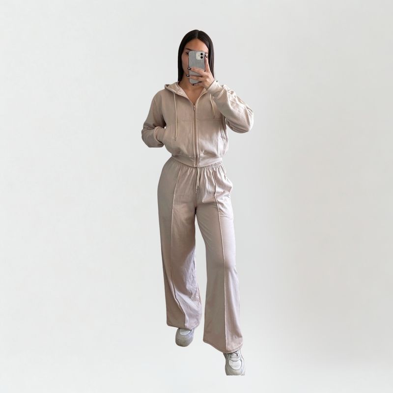 DESIGNERS - Conjunto Buzo + Polerón Para Mujer Con Capucha Algodon