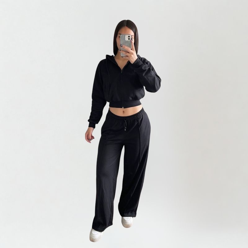 DESIGNERS Conjunto Buzo Polerón Para Mujer Con Capucha Algodon