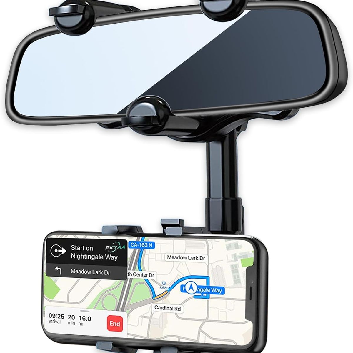 GENERICO - Soporte de Celular para Espejo Retrovisor