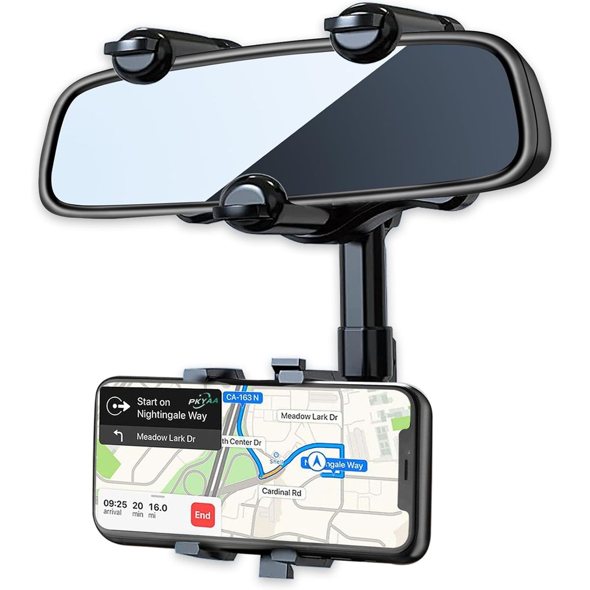 GENERICO - Soporte de Celular para Espejo Retrovisor