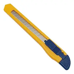 SELLOFFICE - Cuchillo Cartonero Chico 9mm Yellow Ck-ck170328