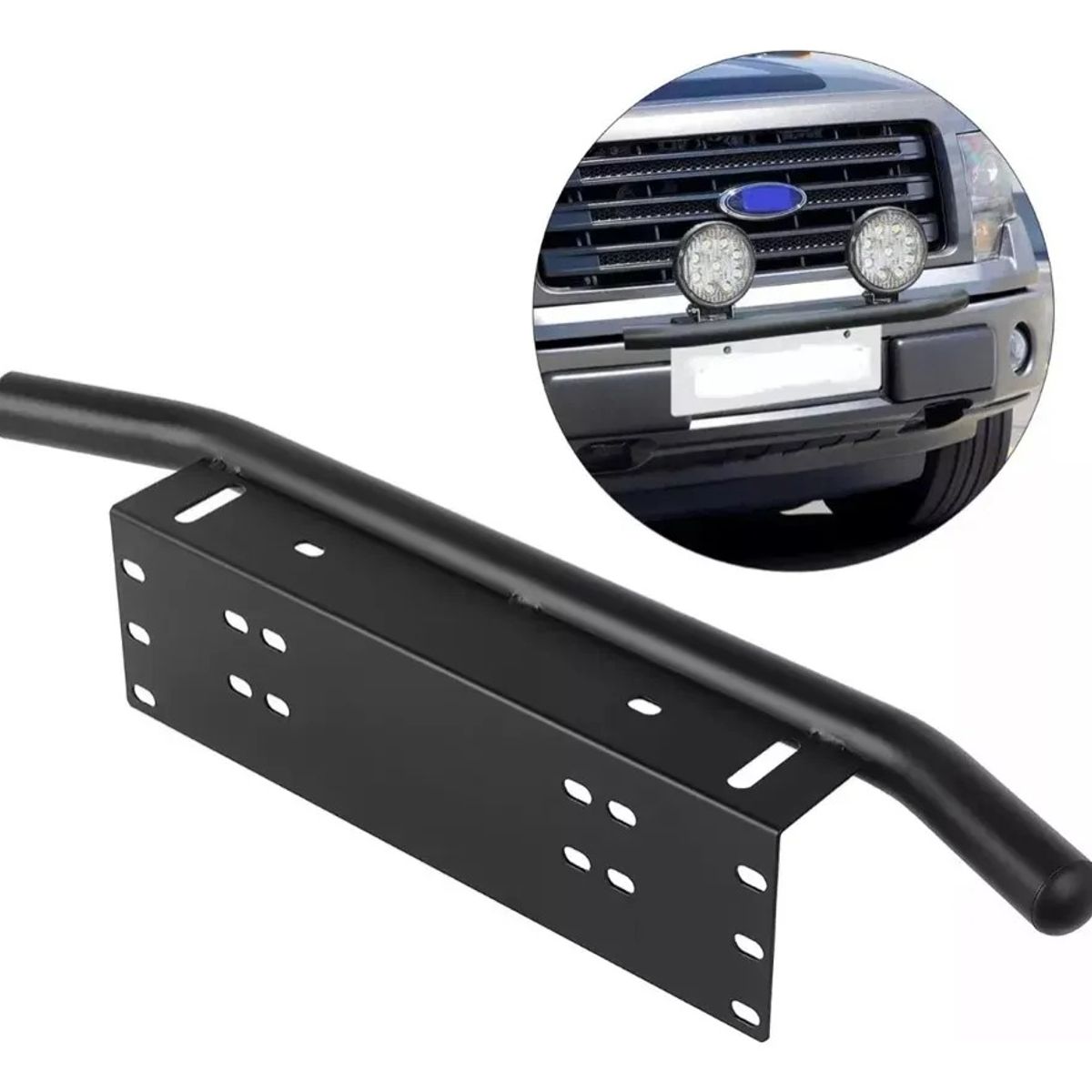 GENERICO - Base Soporte Focos O Barra Led Titular De La Matrícula