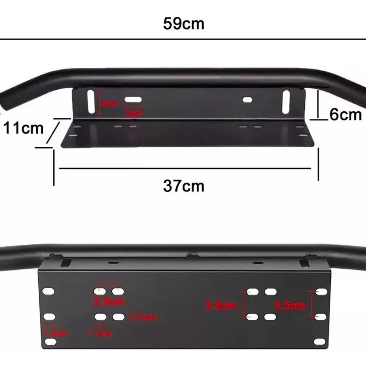 GENERICO - Base Soporte Focos O Barra Led Titular De La Matrícula