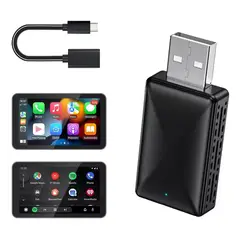 KUANGYE - Carplay Inalambrico Adaptador 2en1 Para Iphone Androidauto