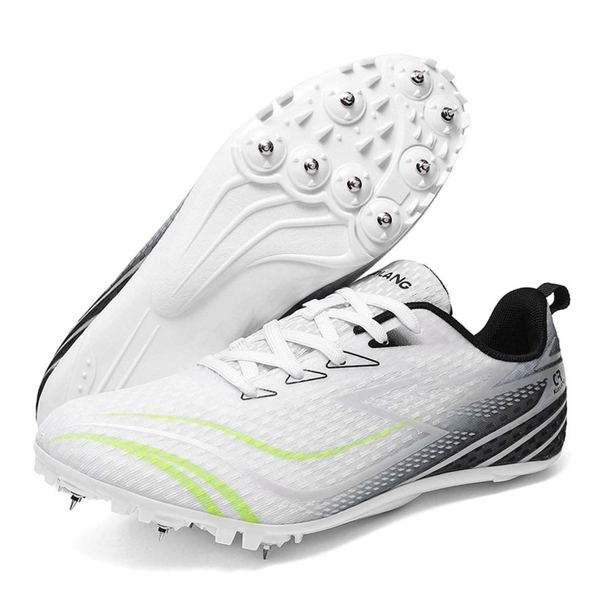 DANWEILE - Zapatillas de atletismo con clavos para estudiantes - Negro