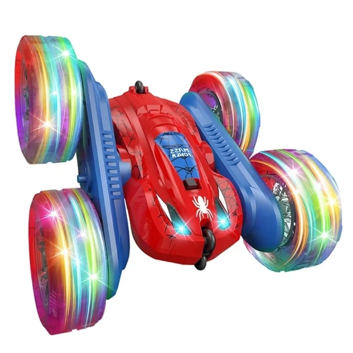 GENERICO - AUTO CONTROL REMOTO MONSTER ACROBATA CON LUCES EN LAS RUEDAS