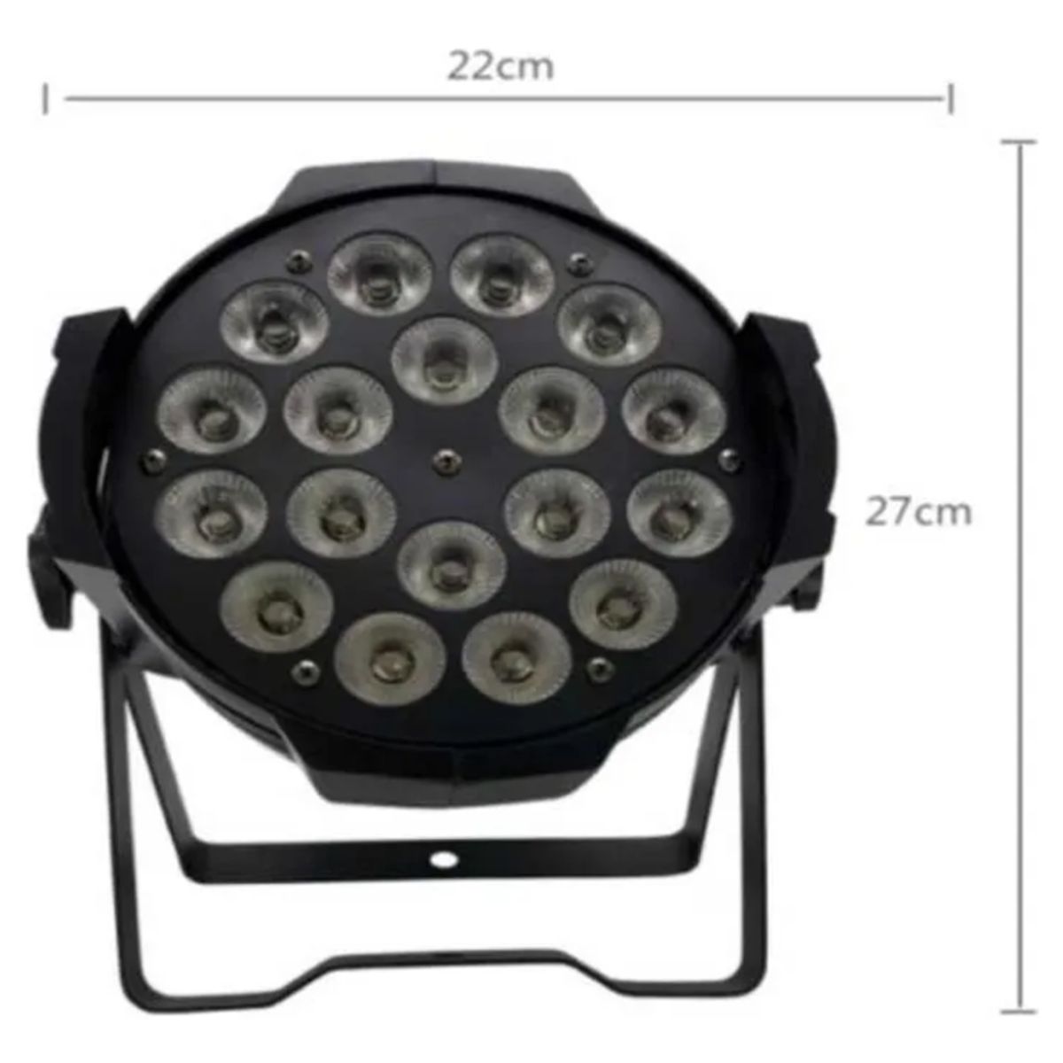 GENERICO - Foco Par De Aluminio Led 18 Luces 10w Alto Brillo Uv