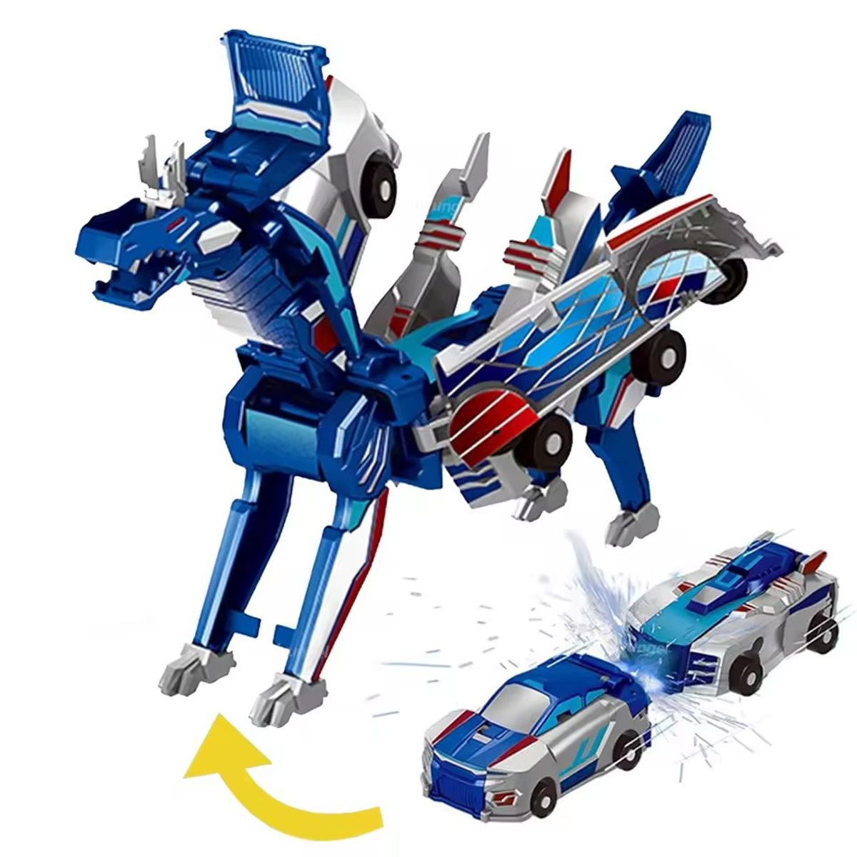 CORRERREY - Coche de transformación mágica 2 en 1 modelo de caballo deformado