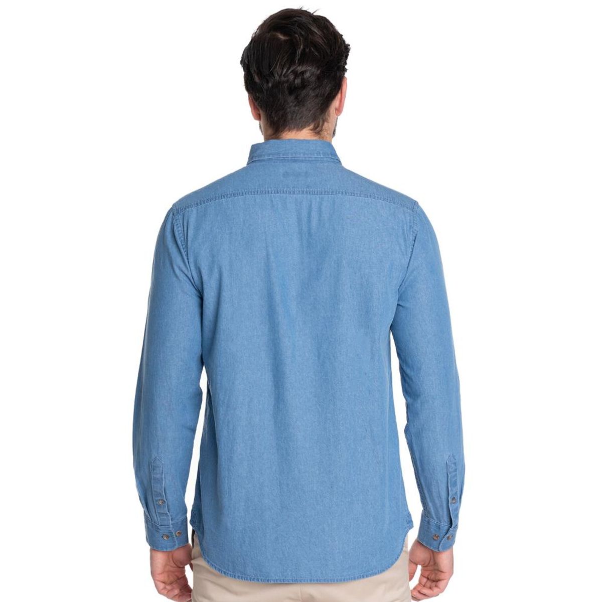 POTROS - CAMISA HOMBRE CASUAL MANGA LARGA DENIM CADIZ - POTROS