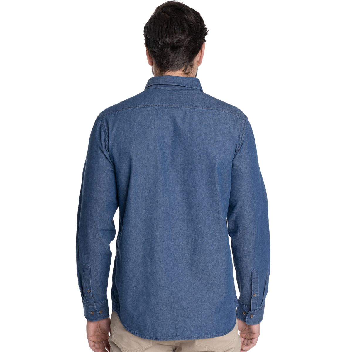 POTROS - CAMISA HOMBRE CASUAL MANGA LARGA DENIM CADIZ - POTROS