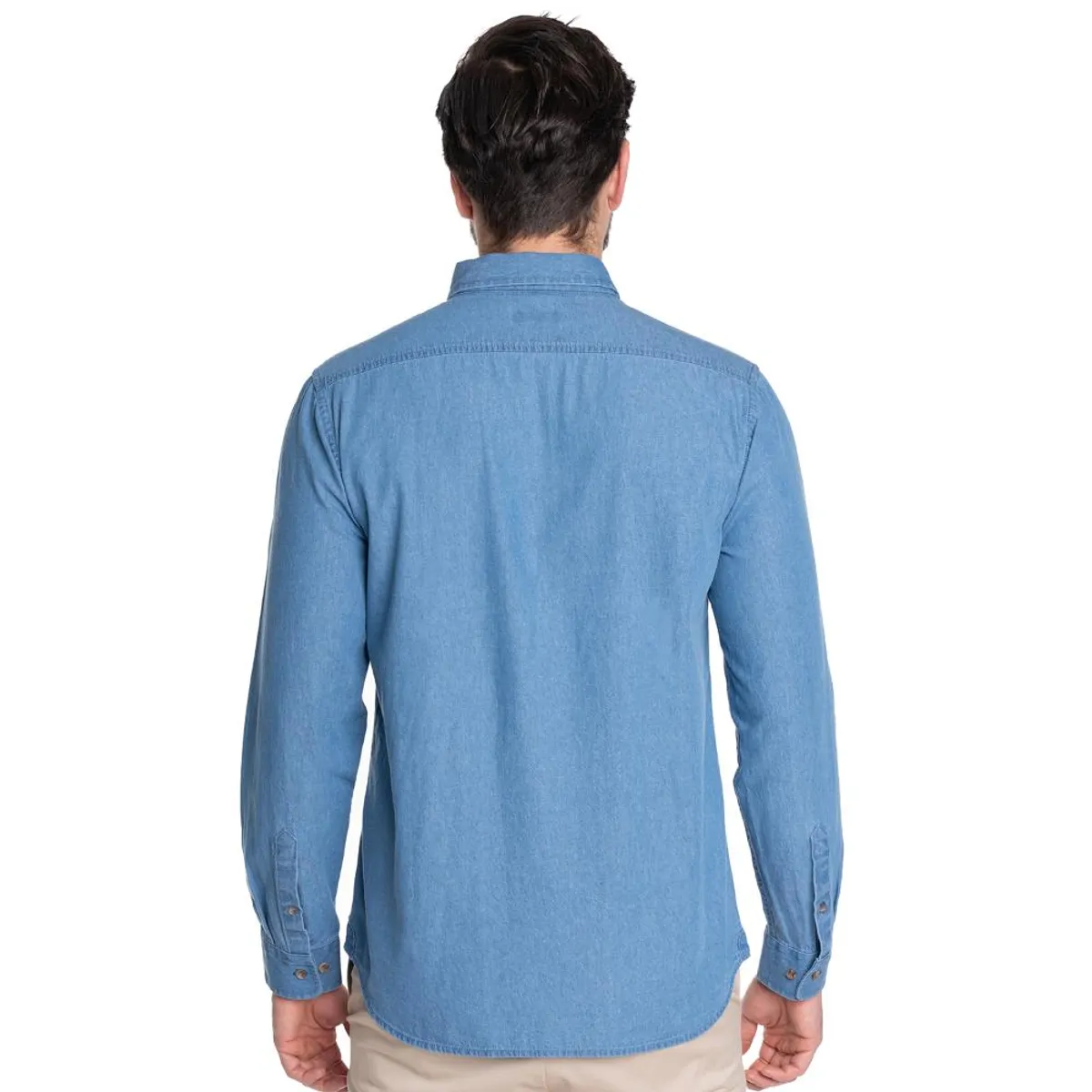 POTROS - CAMISA HOMBRE CASUAL MANGA LARGA DENIM CADIZ - POTROS