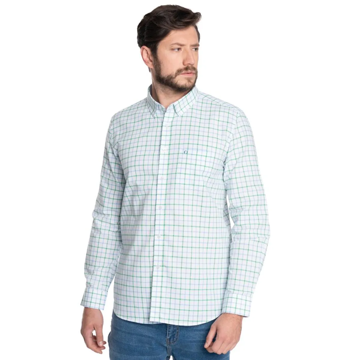 POTROS - CAMISA HOMBRE CASUAL MANGA LARGA OXFORD LONDRES - POTROS