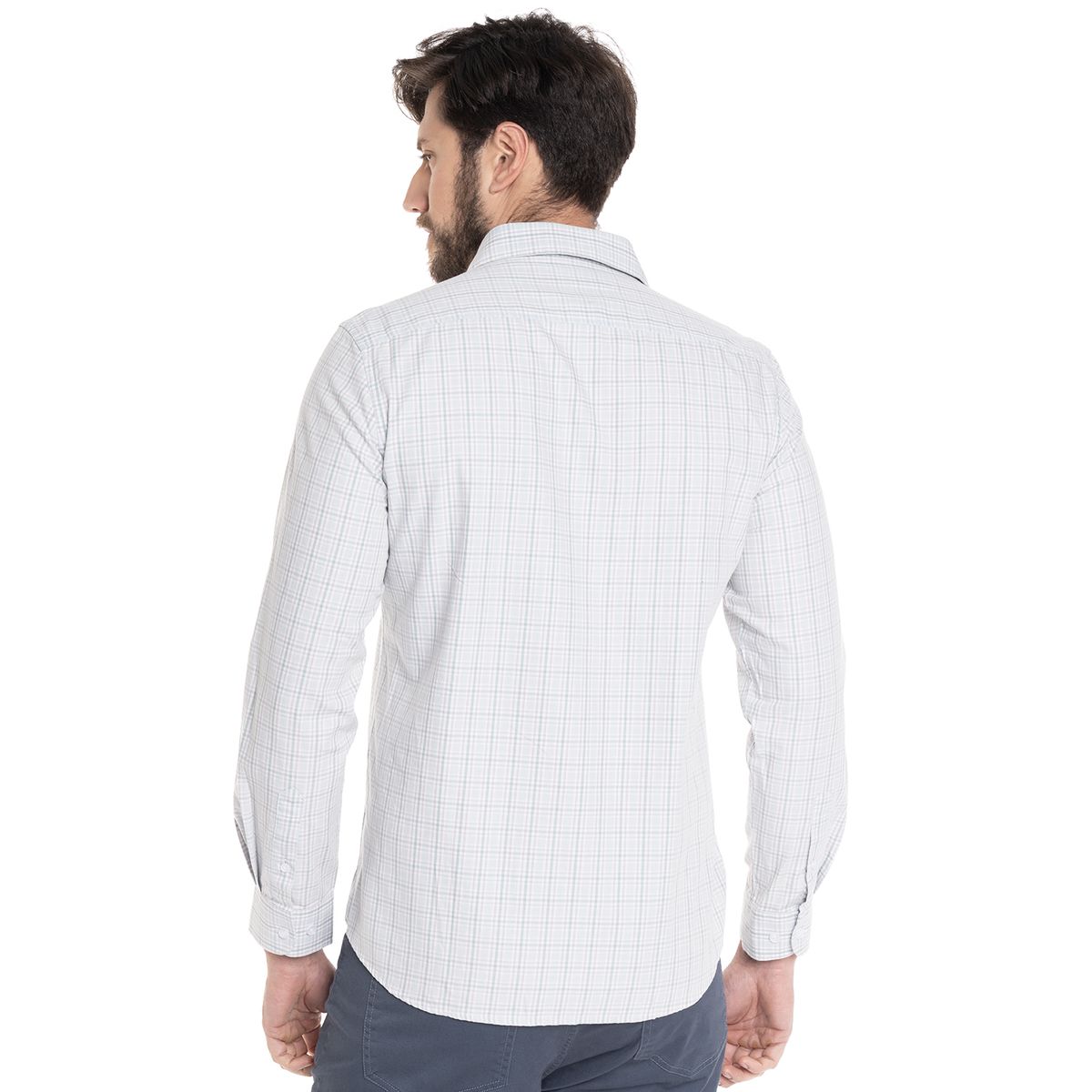 POTROS - CAMISA HOMBRE CASUAL MANGA LARGA TREVIRA ESCOCESA OVIEDO - POTROS