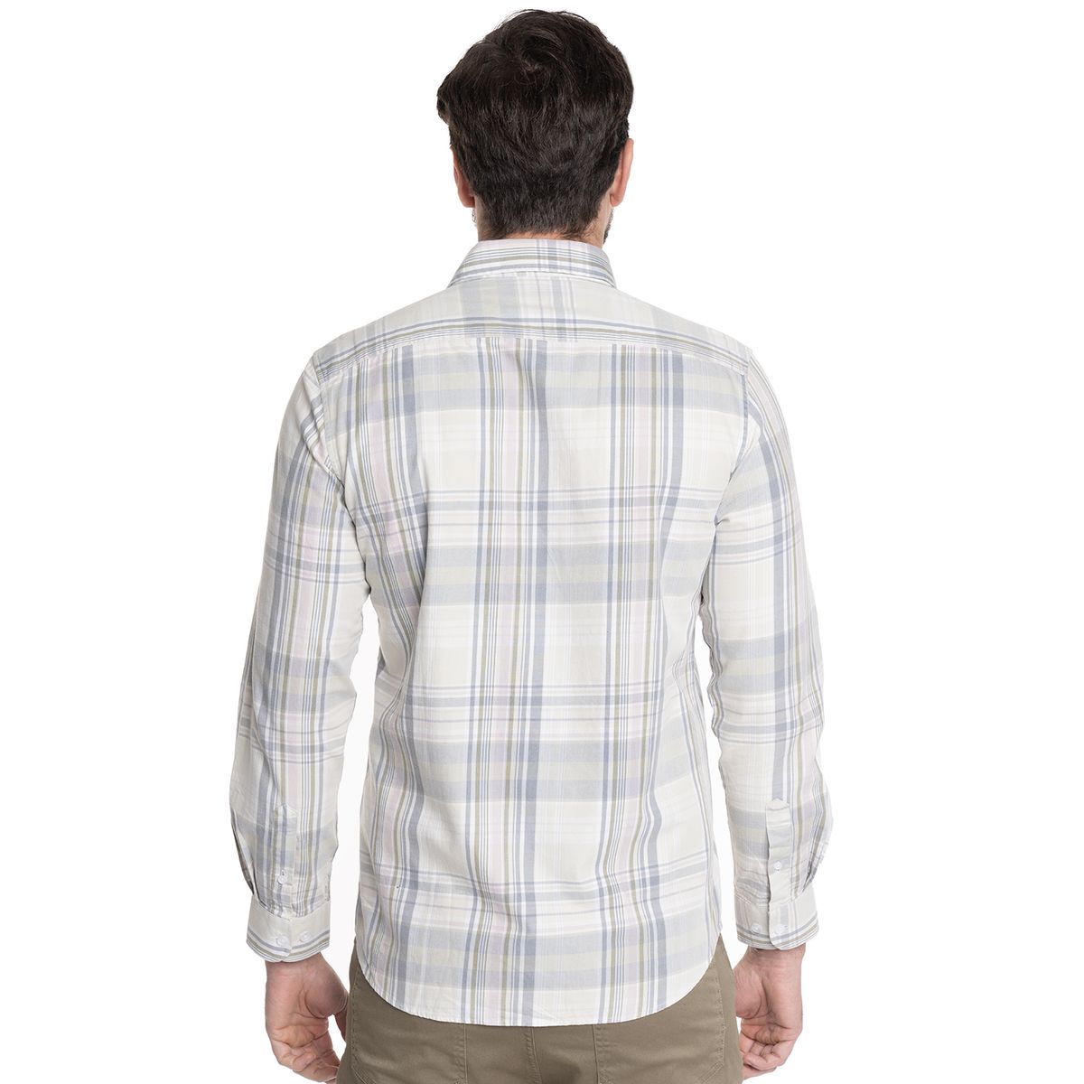 POTROS - CAMISA HOMBRE CASUAL MANGA LARGA TREVIRA ESCOCESA OVIEDO - POTROS