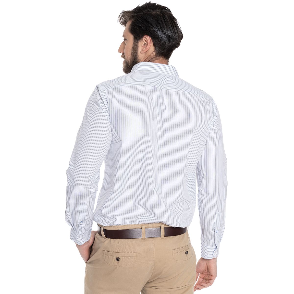 POTROS - CAMISA HOMBRE FORMAL MANGA LARGA TREVIRA LISTADA BILBAO