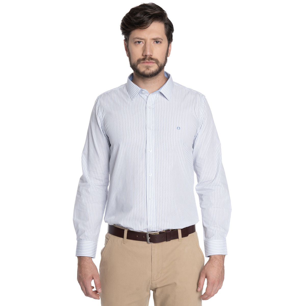 POTROS - CAMISA HOMBRE FORMAL MANGA LARGA TREVIRA LISTADA BILBAO
