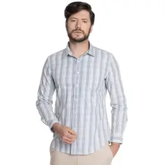 POTROS - CAMISA HOMBRE CASUAL MANGA LARGA TREVIRA ESCOCESA OVIEDO -