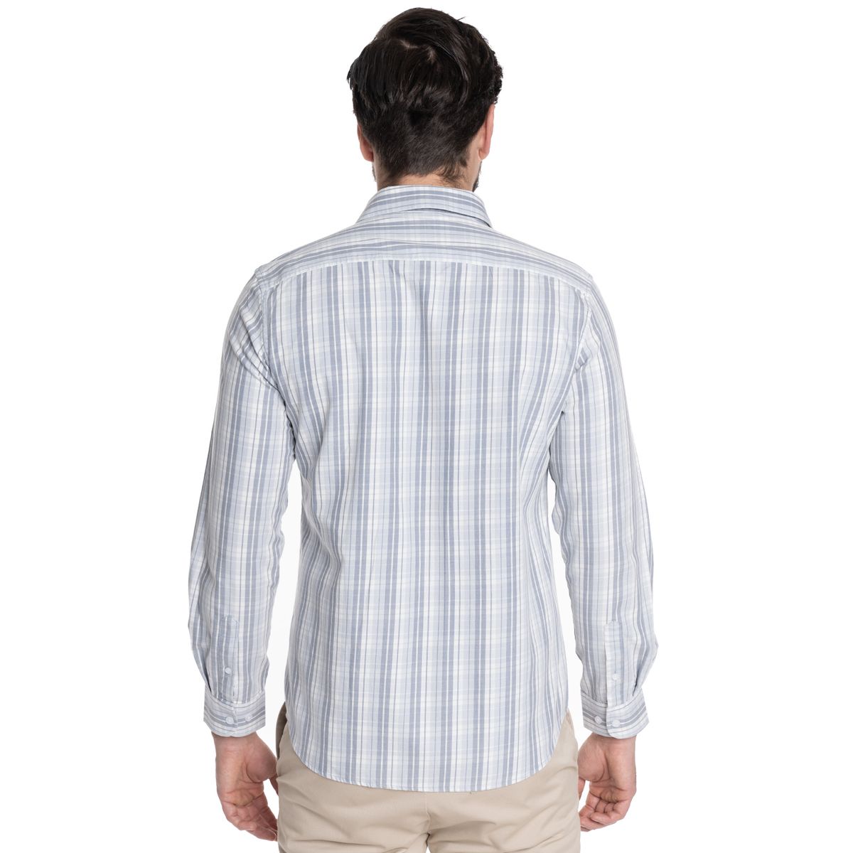 POTROS - CAMISA HOMBRE CASUAL MANGA LARGA TREVIRA ESCOCESA OVIEDO - POTROS