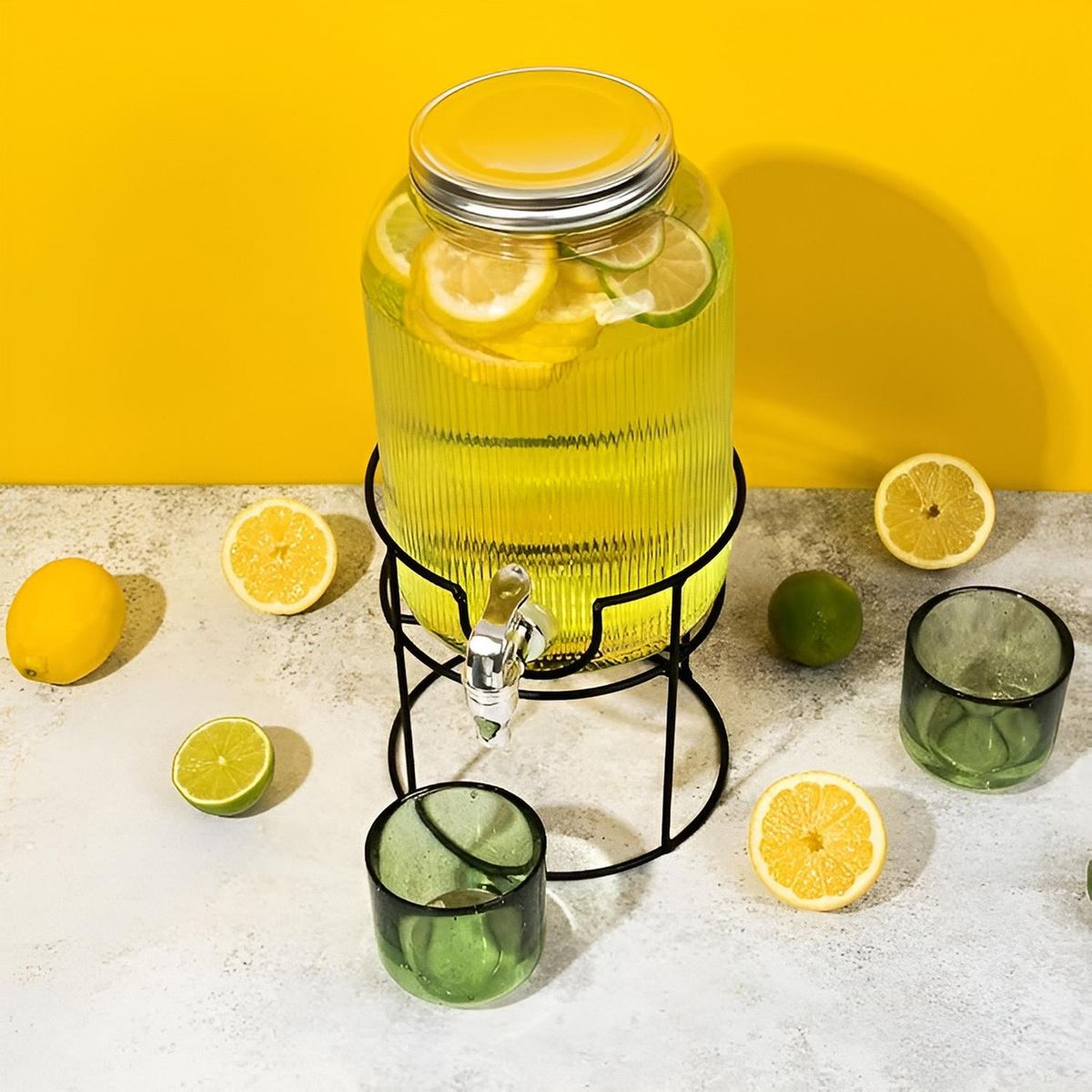 PASTELERIUSCL - Dispensador De Jugos Acanalado Con Atril Dispensadores 38l