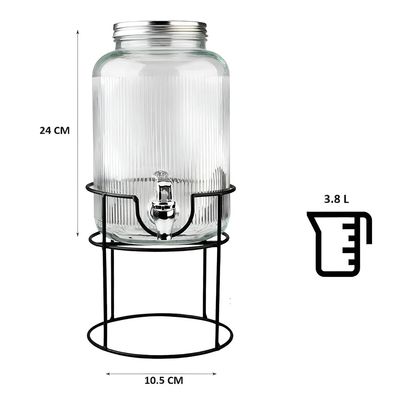 Imagen 2 del producto Dispensador De Jugos Acanalado Con Atril Dispensadores 38l