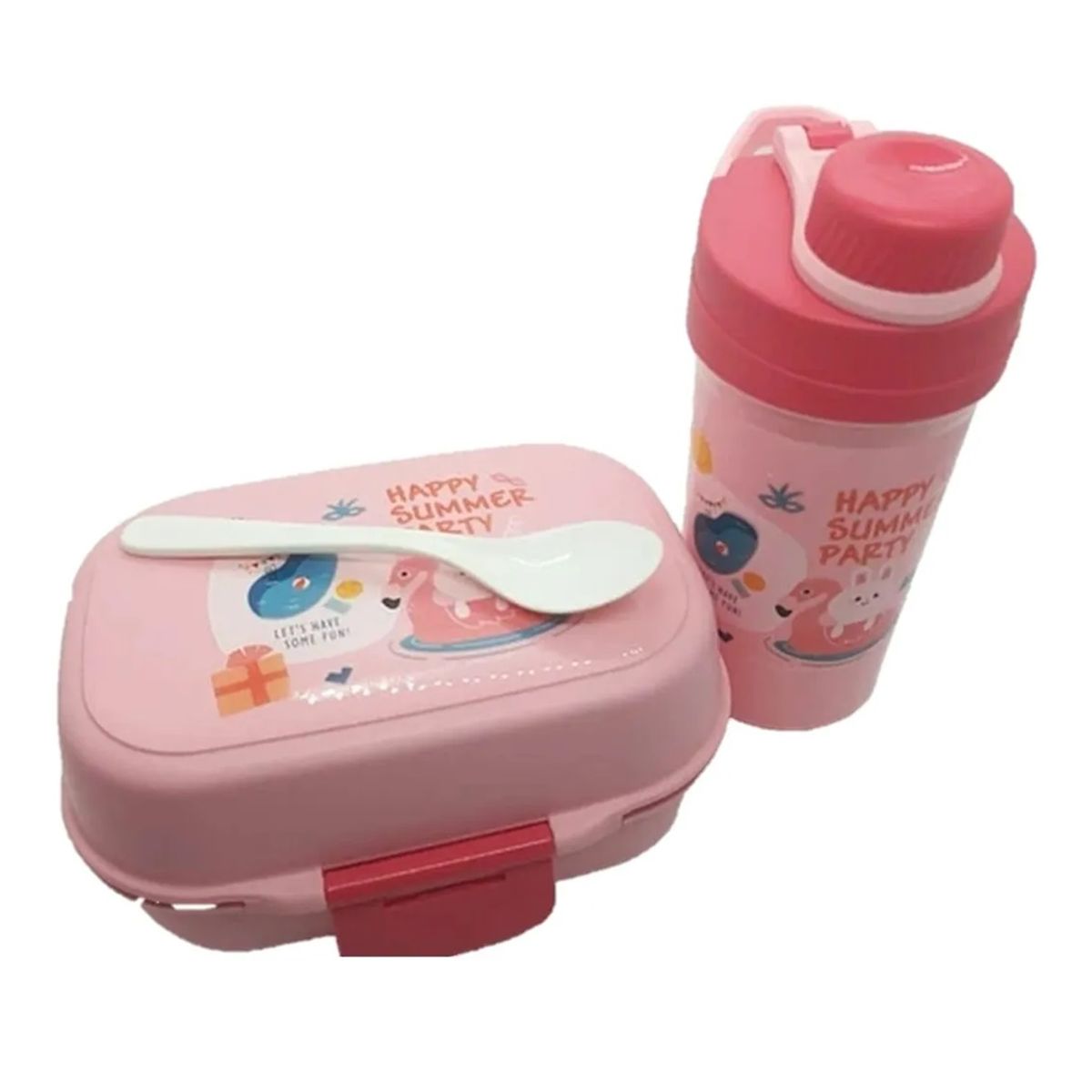 Tupper Contenedor Lonchera Escolar  Botella D Agua Luch Box, marca GENERICO - Foto 2
