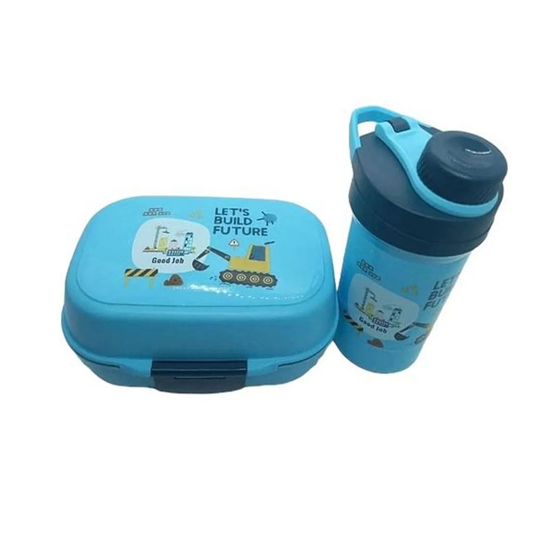 GENERICO - Tupper Contenedor Lonchera Escolar  Botella D Agua Luch Box